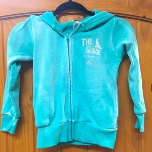 Zip up girls jacket size